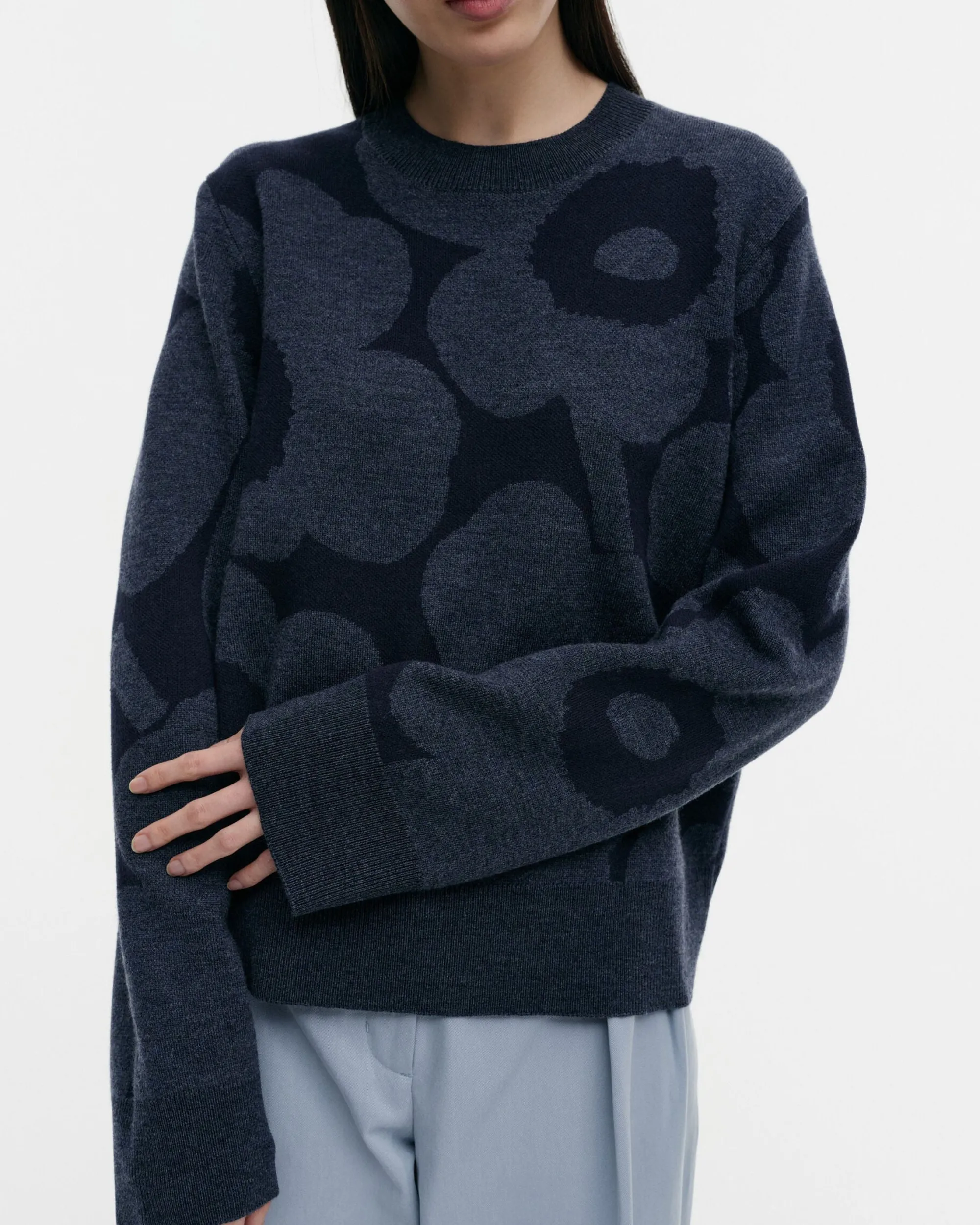 Vaatteet Marimekko Neuleet^Kalotti Unikko Villaneulepusero