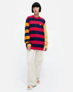 Vaatteet Marimekko Neuleet^Kioski Kesu00E4Koju Maalis Patja Puuvillaneulepaita