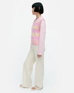 Vaatteet Marimekko Neuleet^Kioski Siete Maalis Patja Puuvillaneulepaita