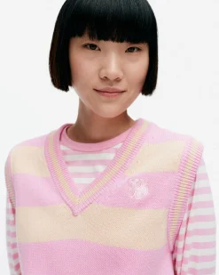 Vaatteet Marimekko Neuleet^Kioski Siete Maalis Patja Puuvillaneulepaita