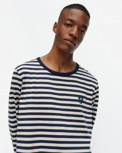 Vaatteet Marimekko Paidat Ja Tunikat^Kioski Tasaraita Men Longsleeve Trikoopaita