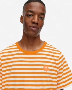 Vaatteet Marimekko Paidat Ja Tunikat^Kioski Tasaraita Men Shortsleeve T-Paita