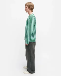 Vaatteet Marimekko Paidat Ja Tunikat^Kioski Tasaraita Menu00B4S Longsleeve Trikoopaita