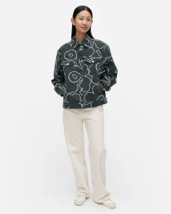 Vaatteet Marimekko Takit Ja Jakut^Kioski Ystu00E4Vyys Pieni Piirto Unikko 2 Farkkutakki