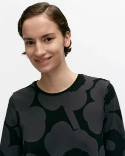 Vaatteet Marimekko Mekot^Lehtokielo Unikko Trikoomekko
