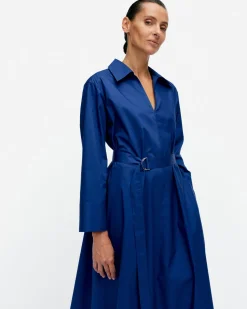 Vaatteet Marimekko Mekot^Perenna Solid Puuvillapopliinimekko