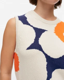 Vaatteet Marimekko Paidat Ja Tunikat^Pioneeri Unikko Puuvillaneuleliivi