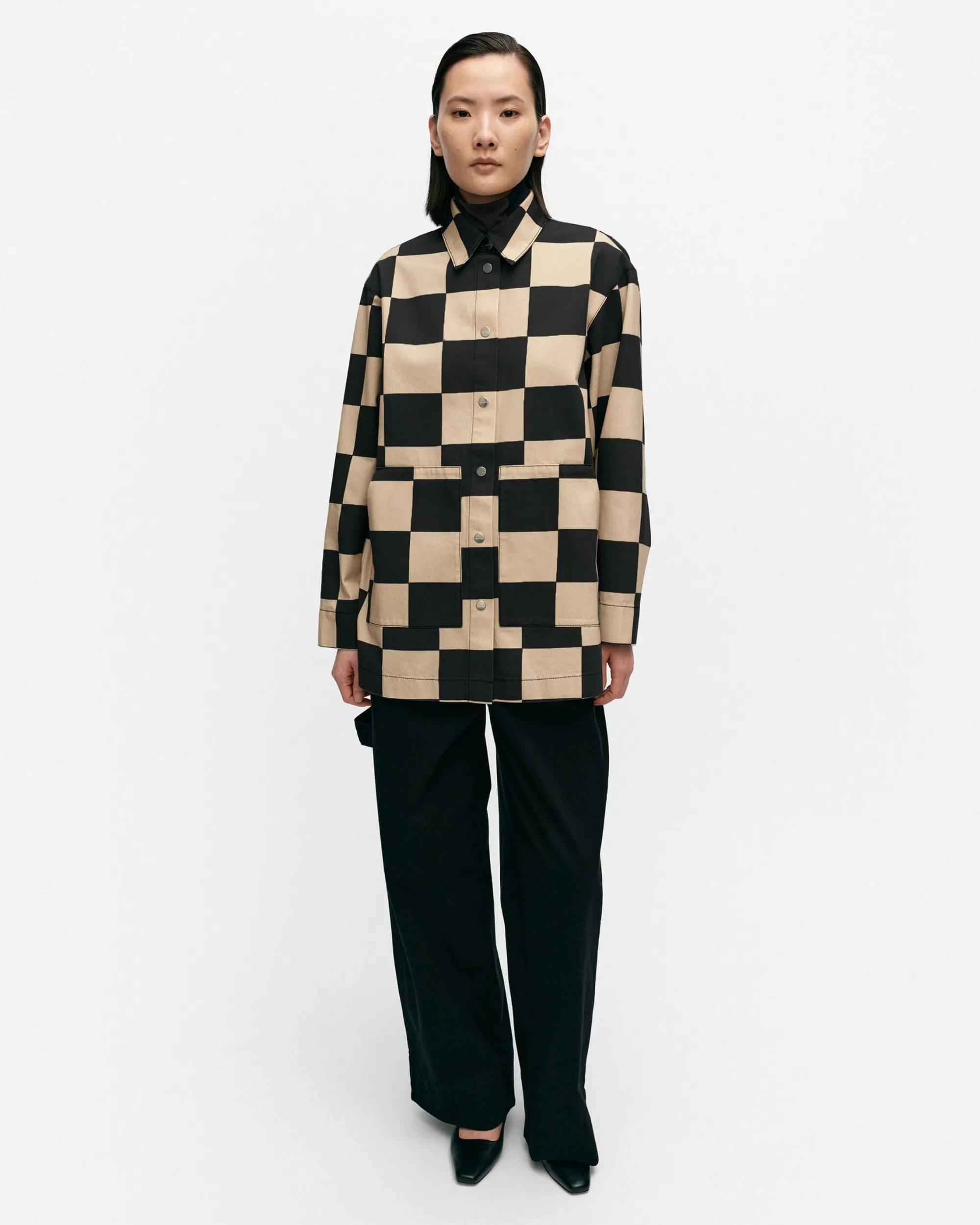 Vaatteet Marimekko Paidat Ja Tunikat^Potenssi Kukko Ja Kana Puuvillapaitatakki