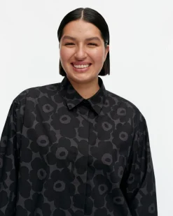 Vaatteet Marimekko Paidat Ja Tunikat^Ruoste Mini Unikko Puuvillapopliinipaita