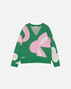 Vaatteet Marimekko Neuleet^Viuhko Poiminto Puuvillaneulepusero